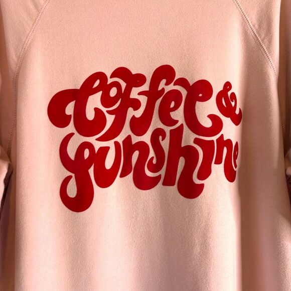 WILDFOX Coffee & Sunshine oversized baggy fit cozy sweatshirt Sz S - Picture 4 of 7